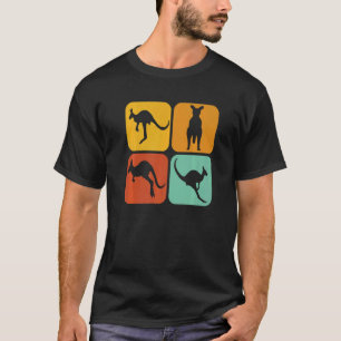 T-shirt Retro Kangaroo I Marsupial I Australian Kangaroo