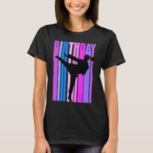 T-shirt Retro Karate Femmes Anniversaire Vintage Distresse