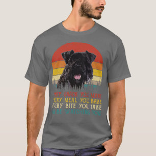 T-shirt Retro Kerry Blue Terrier Chaque Snack Que Vous Fai