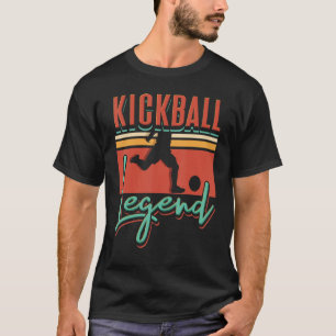 T-shirt Retro Kickball Legend Sports Vintage Kick Ball Pla