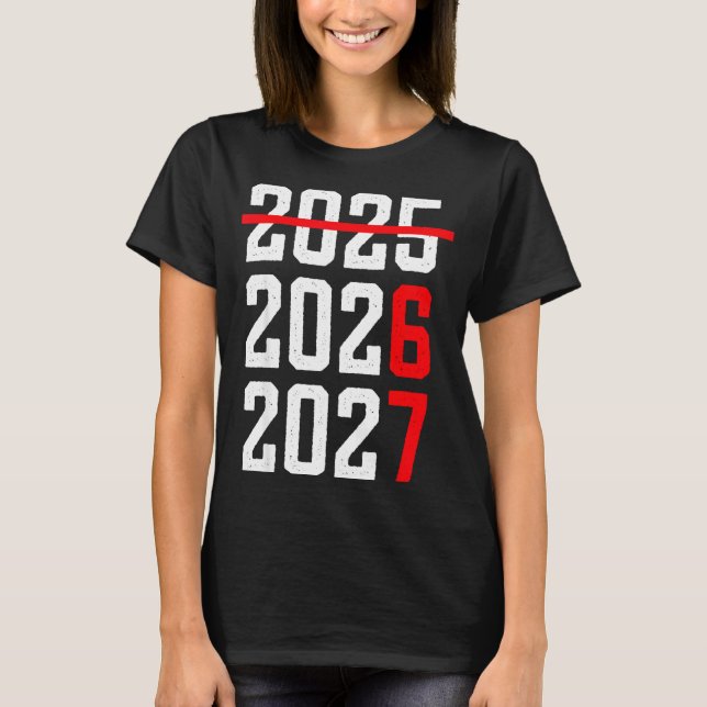T-shirt Retro Kids Funny Happy New Year 2026 2027 67 Meme  (Devant)