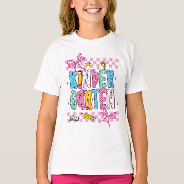 T-shirt Retro Kindergarten  (Devant)