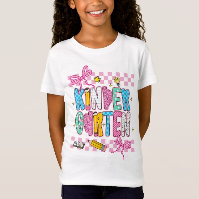 T-Shirt Retro Kindergarten  (Devant)