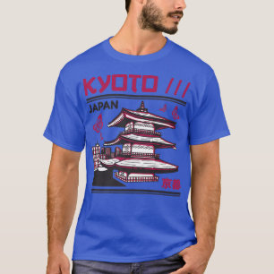 T-shirt Rétro Kyoto Japon City Skyline Vintage japonais Ci