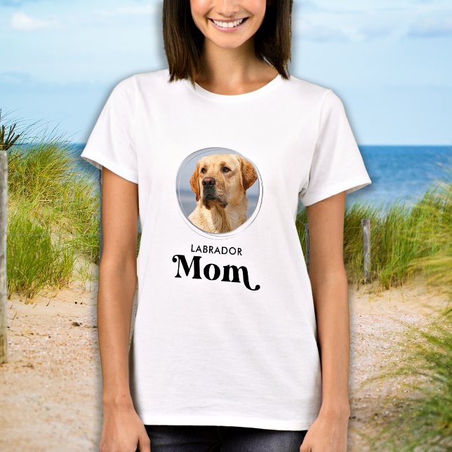 T-shirt Retro Labrador MOM Personnaliser Amoureux des chie (Créateur téléchargé)