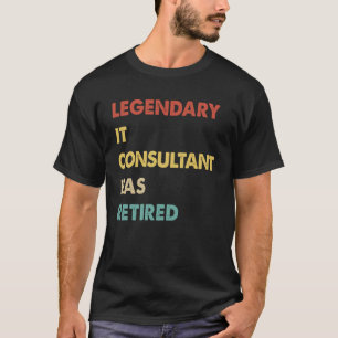 T-shirt Retro Le Consultant Informatique Légendaire A Retr