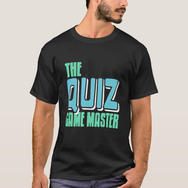 T-shirt Rétro Le Maître de jeu de Quiz Incroyable  Présent (Devant)
