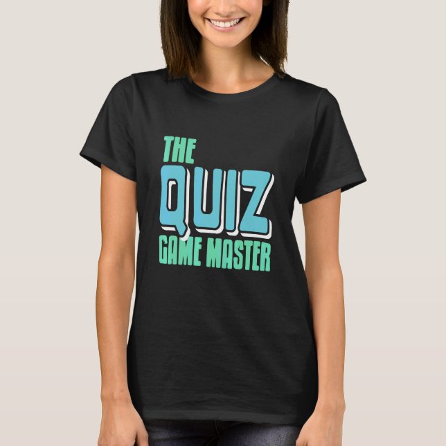 T-shirt Rétro Le Maître de jeu de Quiz Incroyable  Présent (Devant)