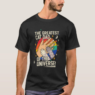 T-shirt Retro Le plus grand papa chat de l'univers pères