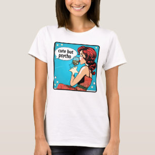T-shirt Retro les années 50 Pop Art Vintage Glam Drôle Cit