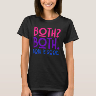 T-shirt Rétro Les Deux Deux Sont Une Bonne Fierté Bisexuel