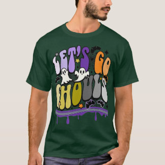 T-shirt Rétro Let's Go Ghouls Halloween Ghost Cost