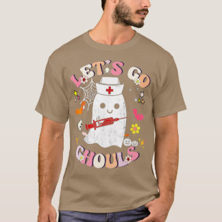 T-shirt Rétro Let's Go Ghouls Halloween Ghost Cost