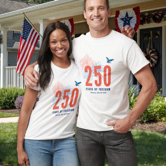 T-Shirt Rétro Liberté pour le 250e Anniversaire de