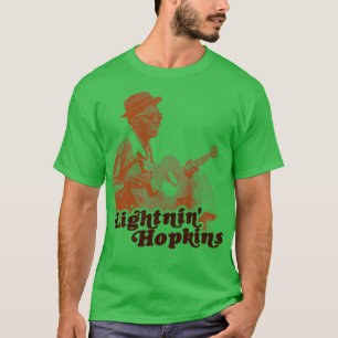 T-shirt Retro Lightnin Hopkins Sepia Hommage