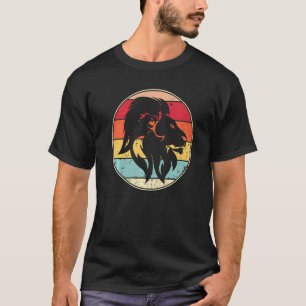 T-shirt Retro Lion Vintage Lion Spirit Animal 80s 90s