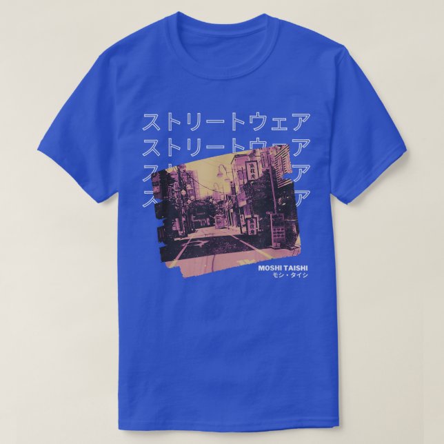 T-shirt Retro Lofi Tokyo Japanese Streetwear Aesthetic Gra (Design devant)