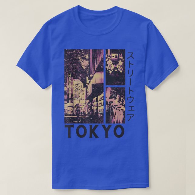 T-shirt Retro Lofi Tokyo Rangs japonais Gra esthétique (Design devant)