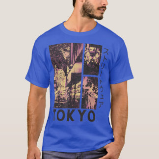 T-shirt Retro Lofi Tokyo Rangs japonais Gra esthétique