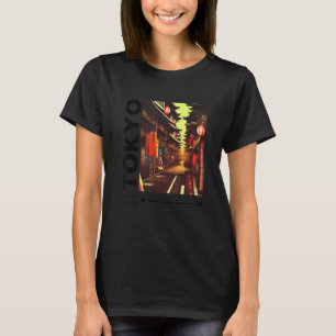 T-shirt Retro Lofi Tokyo Rangs japonais Gra esthétique