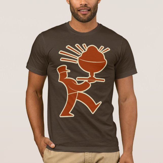 T-shirt Rétro logo de PC (contour propre) (Devant)