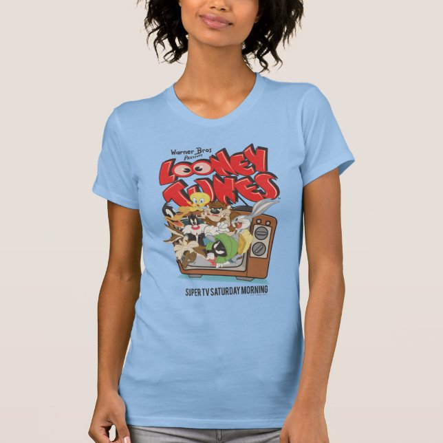 T-shirt Rétro LOONEY TUNES™ Éclatant de la télévision (Devant)