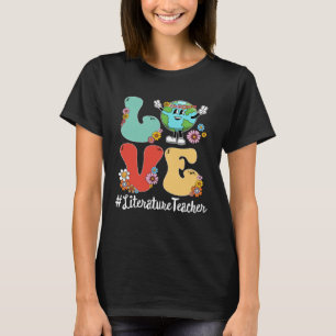 T-shirt Retro Love World Jour des terres 2023 Enseignant d
