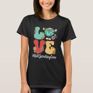 T-shirt Retro Love World Jour des terres 2023 Secrétaire d