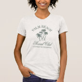 T-shirt Retro Luxe Beach Bachelorette Social Club Logo (Devant)