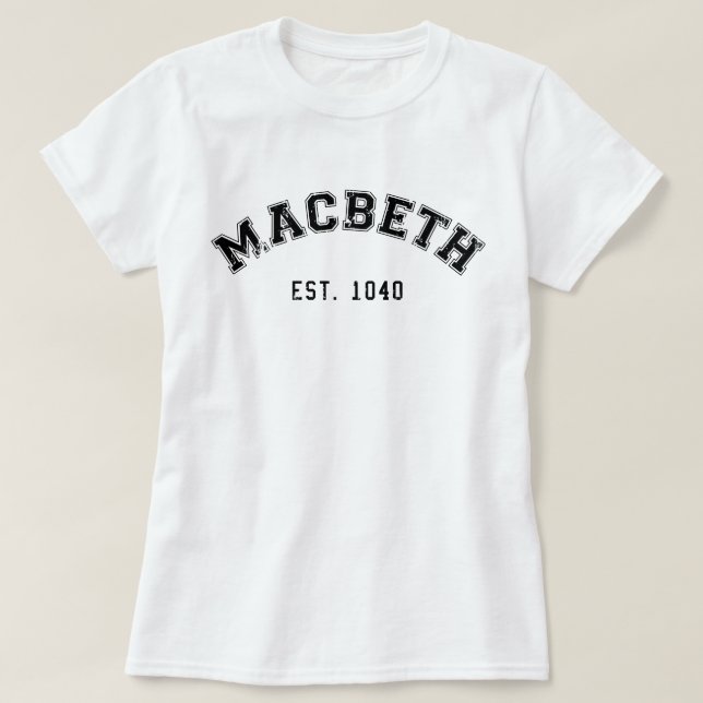 T-shirt Retro Macbeth (Design devant)