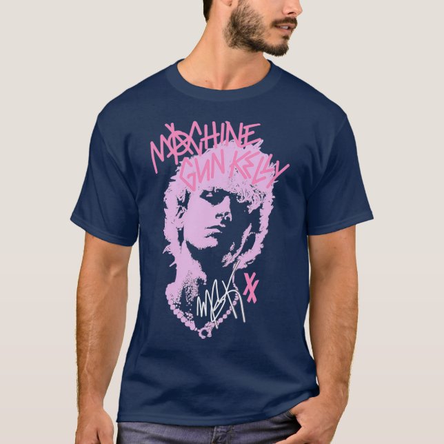 T-shirt Retro Machines ArtGunsKellys Rapper Legend funny (Devant)