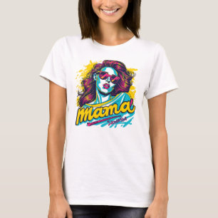 T-shirt Retro Mama Pop Art personnalisé (12)