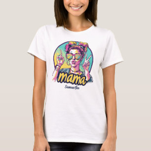 T-shirt Retro Mama Pop Art personnalisé (19)