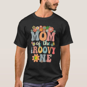 T-shirt Retro Maman de Super One Matching Famille 1er Birt