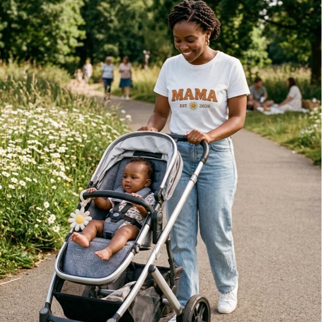 T-shirt Rétro Maman Est 2026 Daisy (Créateur téléchargé)