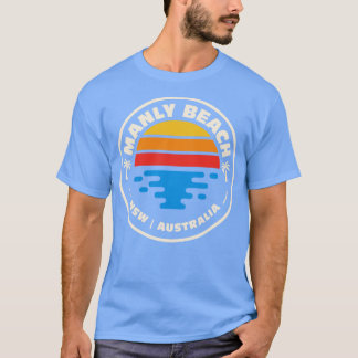 T-shirt Retro Manly Beach Nouvelle Galles du Sud Australie