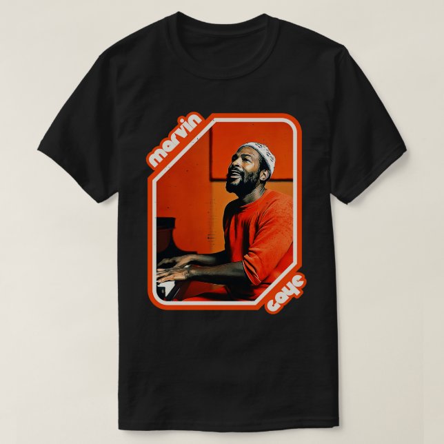 T-shirt Retro Marvin Gaye Hommage (Design devant)