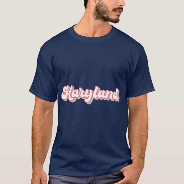 T-shirt Rétro Maryland (Devant)
