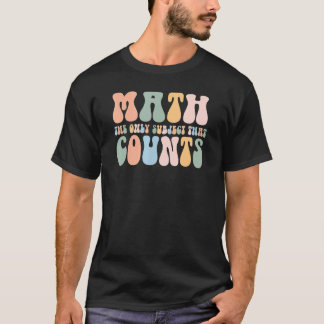 T-shirt Retro Math le seul sujet qui compte Mathématique