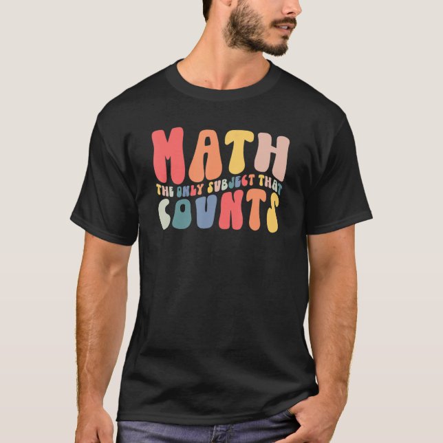 T-shirt Rétro Math Super Le Seul Sujet Qui Compte Mat (Devant)