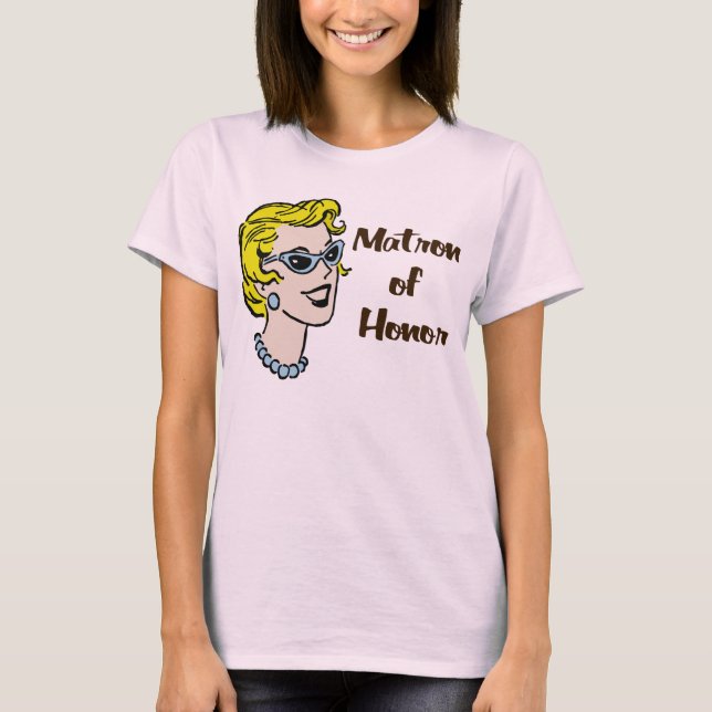 T-shirt Retro Matron D'Honneur (Devant)