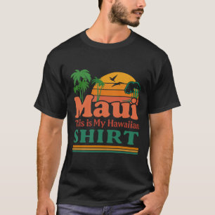 T-shirt Rétro Maui Hawaii Surf Plage Surfing 70s C'est M