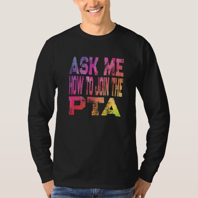 T-shirt Retro Me Demandez Comment Rejoindre L'Enseignant P (Devant)