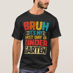 T-shirt Rétro mec c'est mon premier jour de maternelle ren