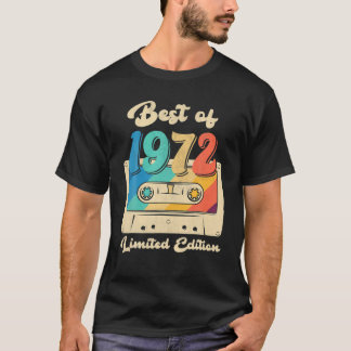 T-shirt Retro Meilleur De 1972 Bande De Cassette 50E Anniv