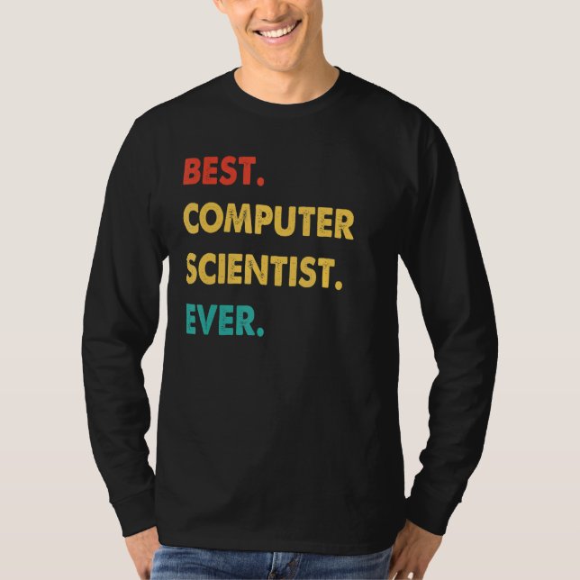 T-shirt Rétro Meilleur Informaticien (Devant)