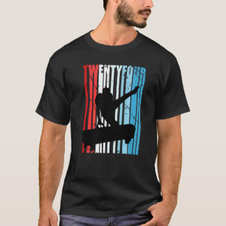 T-shirt Retro Mens 24e Gymnastique Anniversaire Gymnaste P