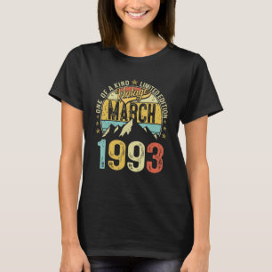 T-shirt Retro Mens 30e anniversaire 30 ans Vintage mars