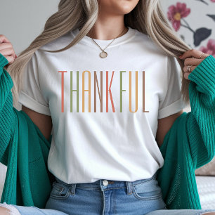 T-shirt Rétro Merci Thanksgiving Family Shirt pour elle