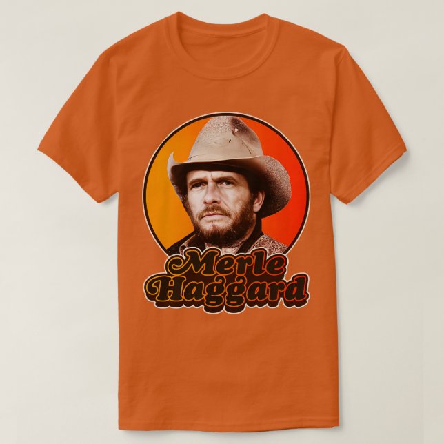 T-shirt Retro Merle HaggardDesign (Design devant)